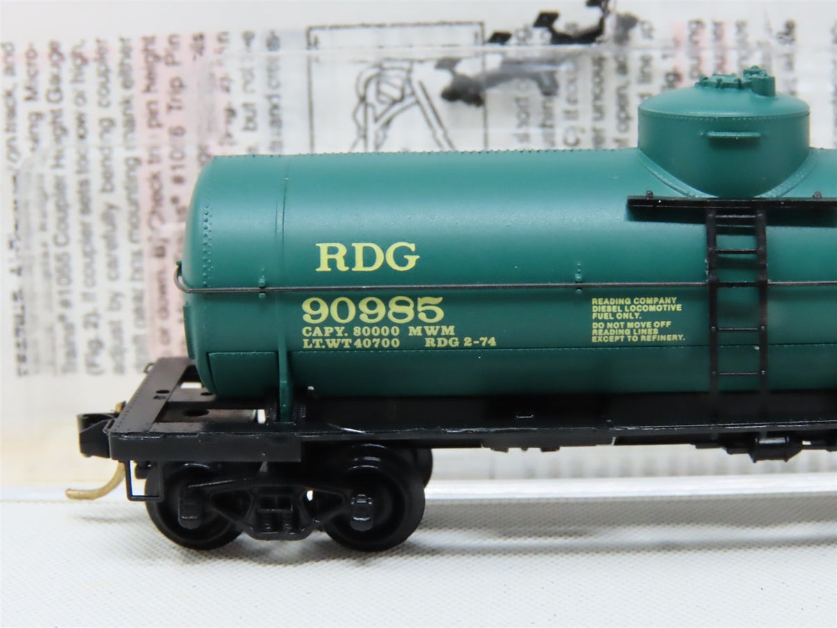N Scale Micro-Trains MTL #65350 RDG Reading 39&#39; Single Dome Tank Car #90985