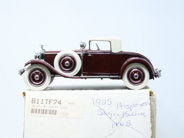 1/24 Scale Franklin Mint #B11TF74 1925 Hispano-Suiza H6B Kellner w/ CO -  Model Train Market