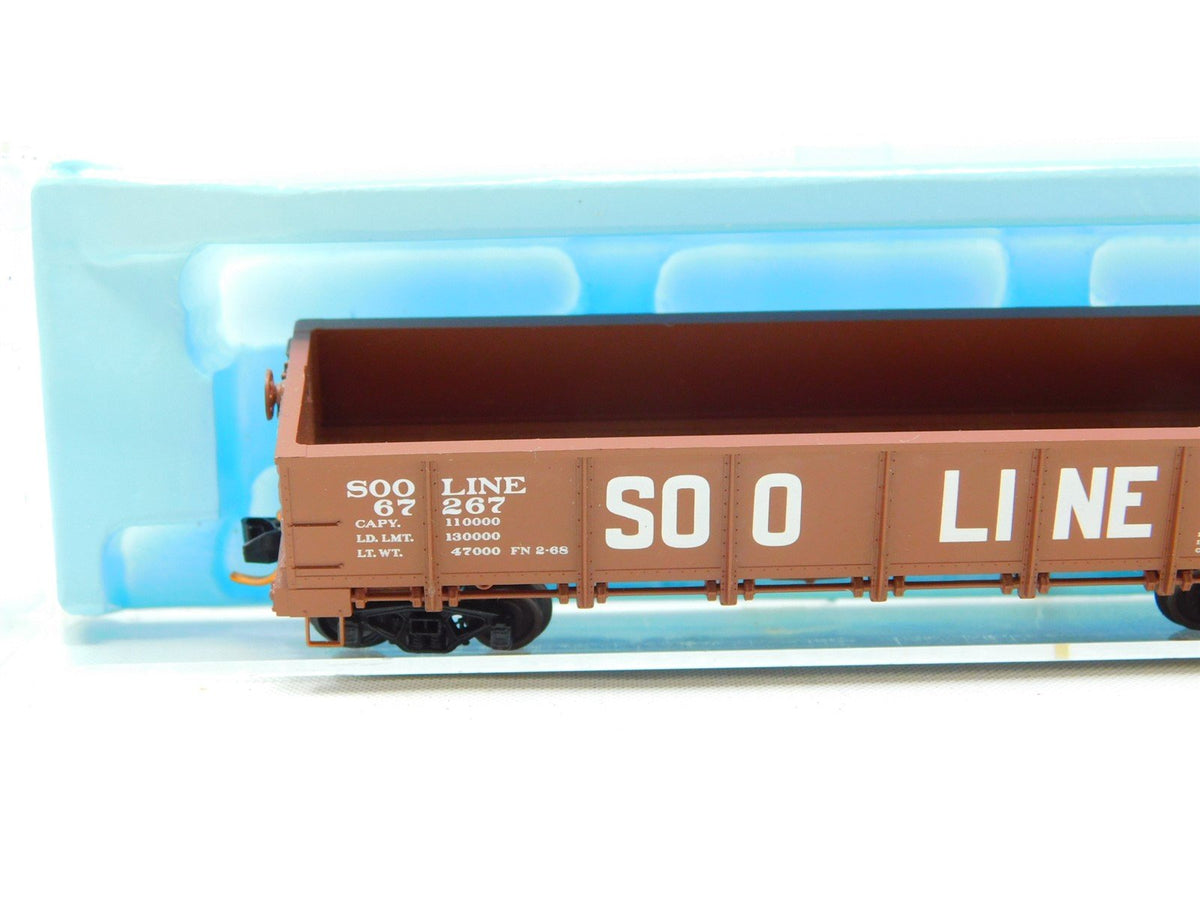 N Scale Micro-Trains MTL 08300020 SOO Line 40&#39; Drop Bottom Gondola #67267