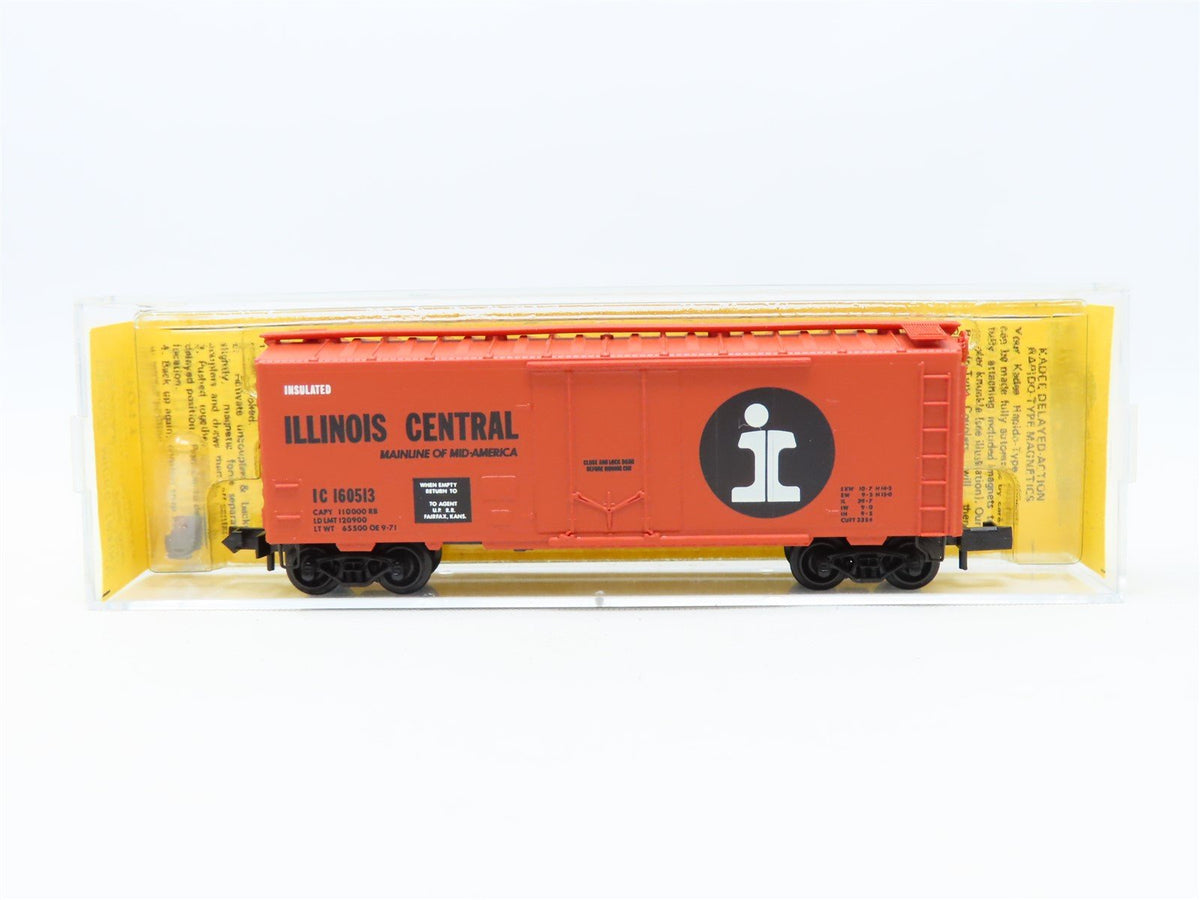 N Scale Kadee Micro-Trains MTL 21011 IC Illinois Central 40&#39; Box Car #160513