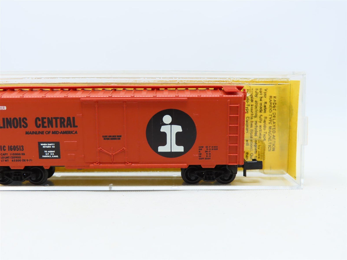 N Scale Kadee Micro-Trains MTL 21011 IC Illinois Central 40&#39; Box Car #160513
