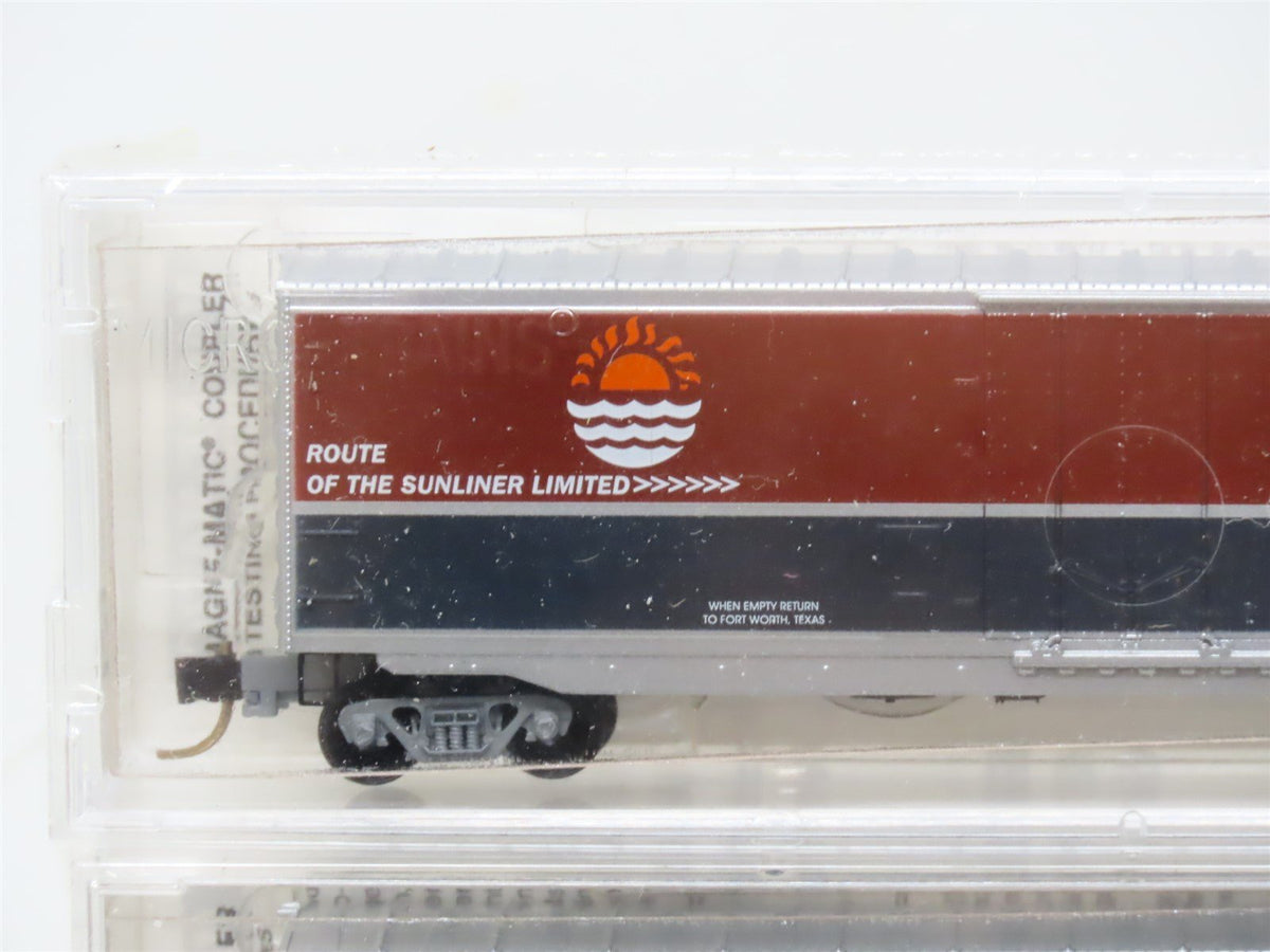 N Micro-Trains MTL 62 of 100 North Texas &amp; Pacific 50&#39; Box Car 3-Pack SEALED