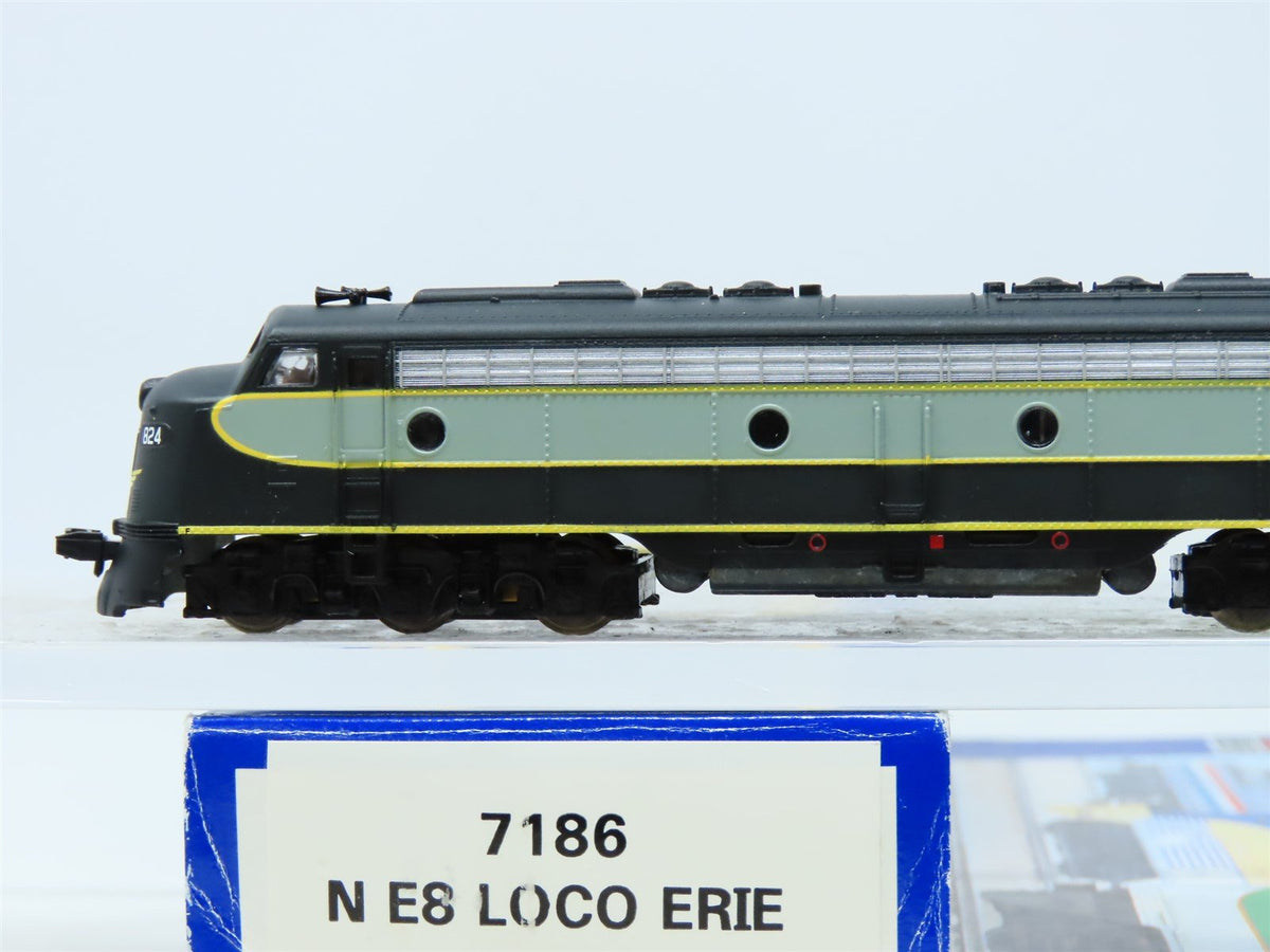 N Scale Life-Like 7186 Erie Railway E8A Diesel Locomotive #824