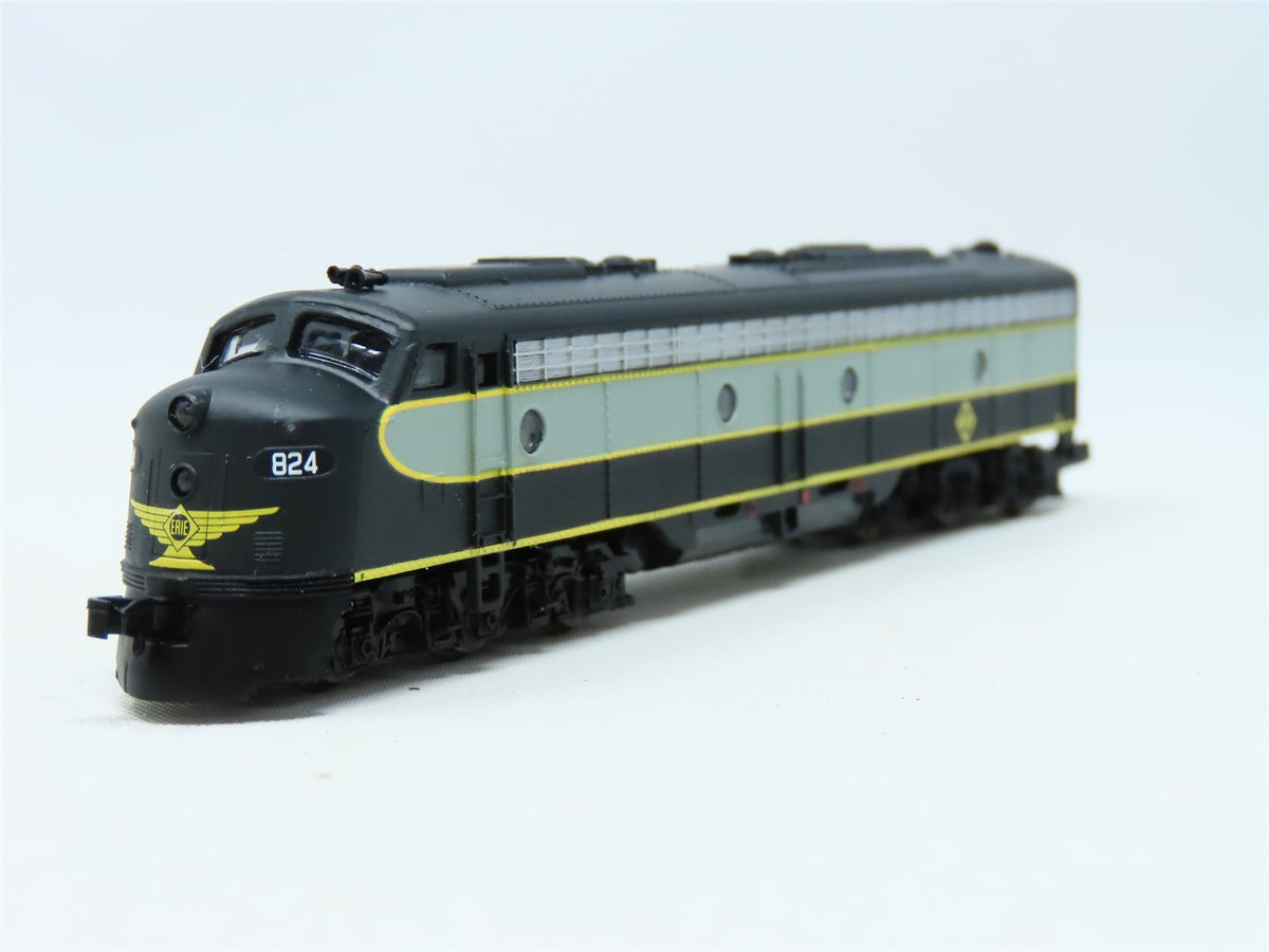 N Scale Life-Like 7186 Erie Railway E8A Diesel Locomotive #824