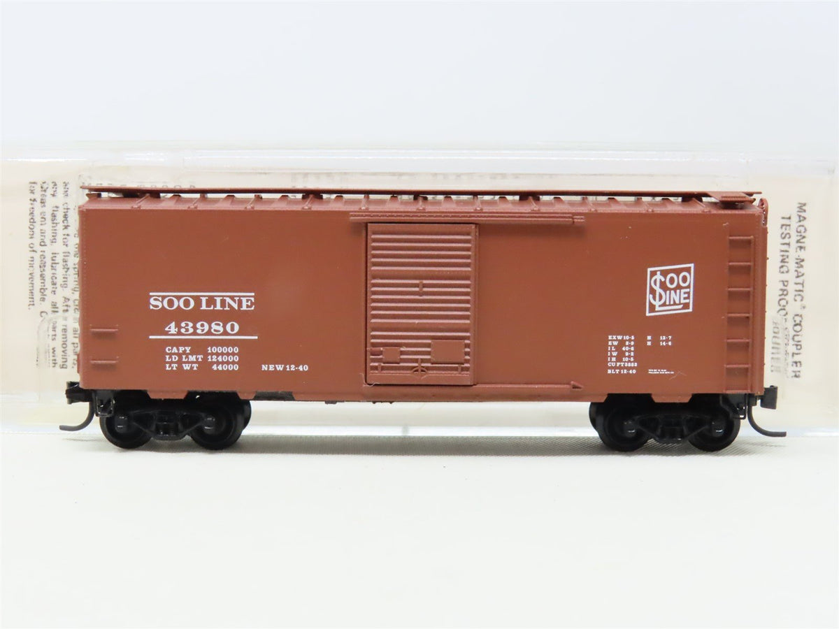 N Scale Kadee Micro-Trains MTL 20750 SOO Line 40&#39; Single Door Box Car #43980