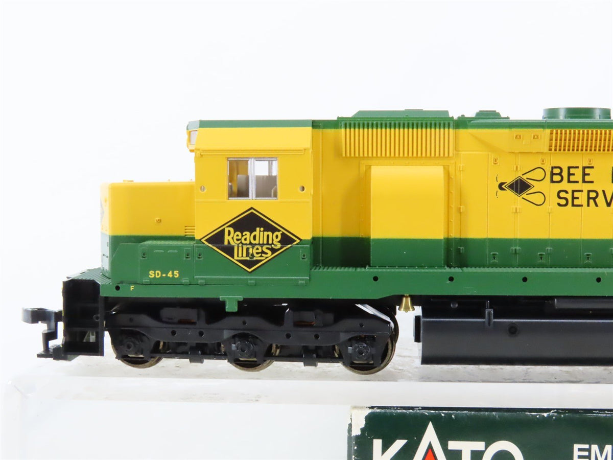 HO Scale KATO 37-1709 RDG Reading &quot;Bee Line &quot; EMD SD45 Diesel No# - DCC Ready