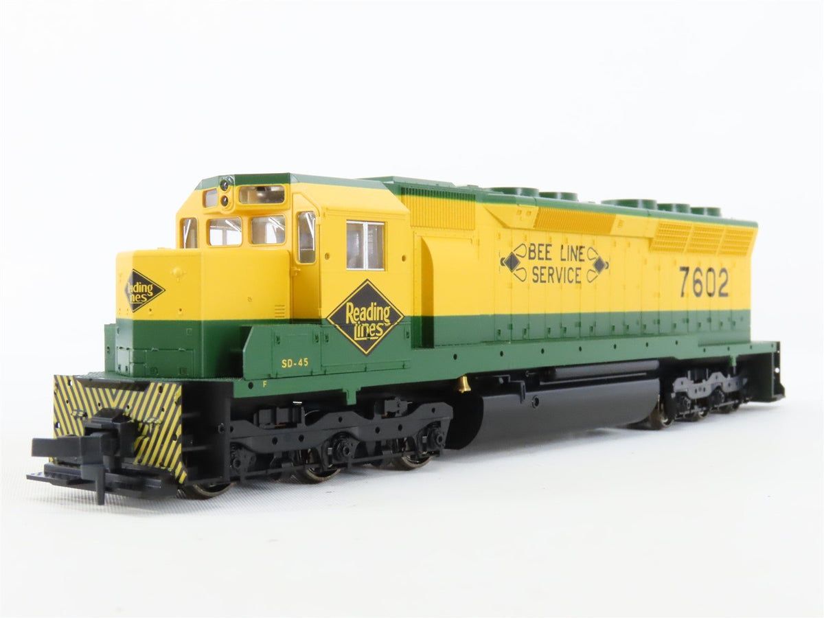 HO Scale KATO 37-1708 RDG Reading &quot;Bee Line &quot; EMD SD45 Diesel #7602 - DCC Ready