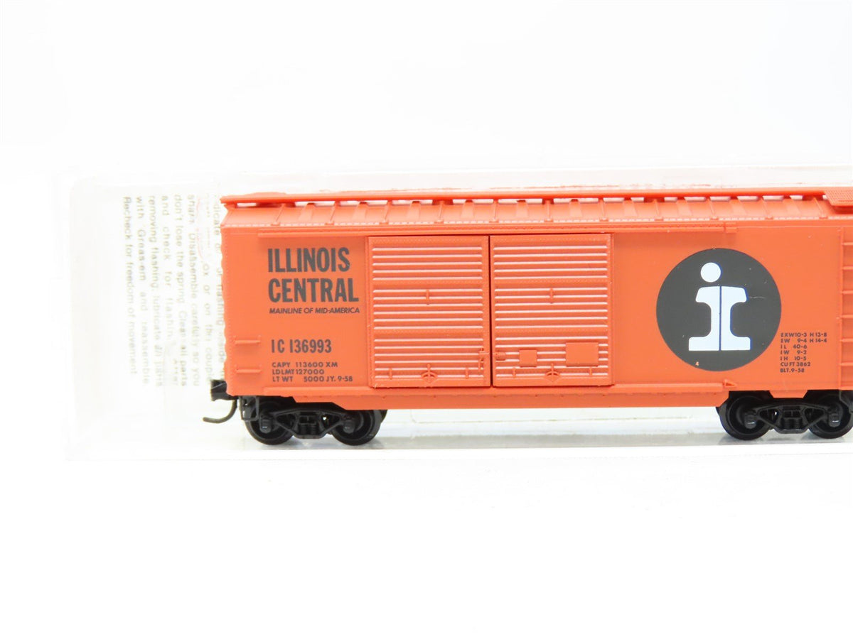 N Scale Kadee Micro-Trains MTL #23090 IC Illinois Central 40&#39; Box Car #136993