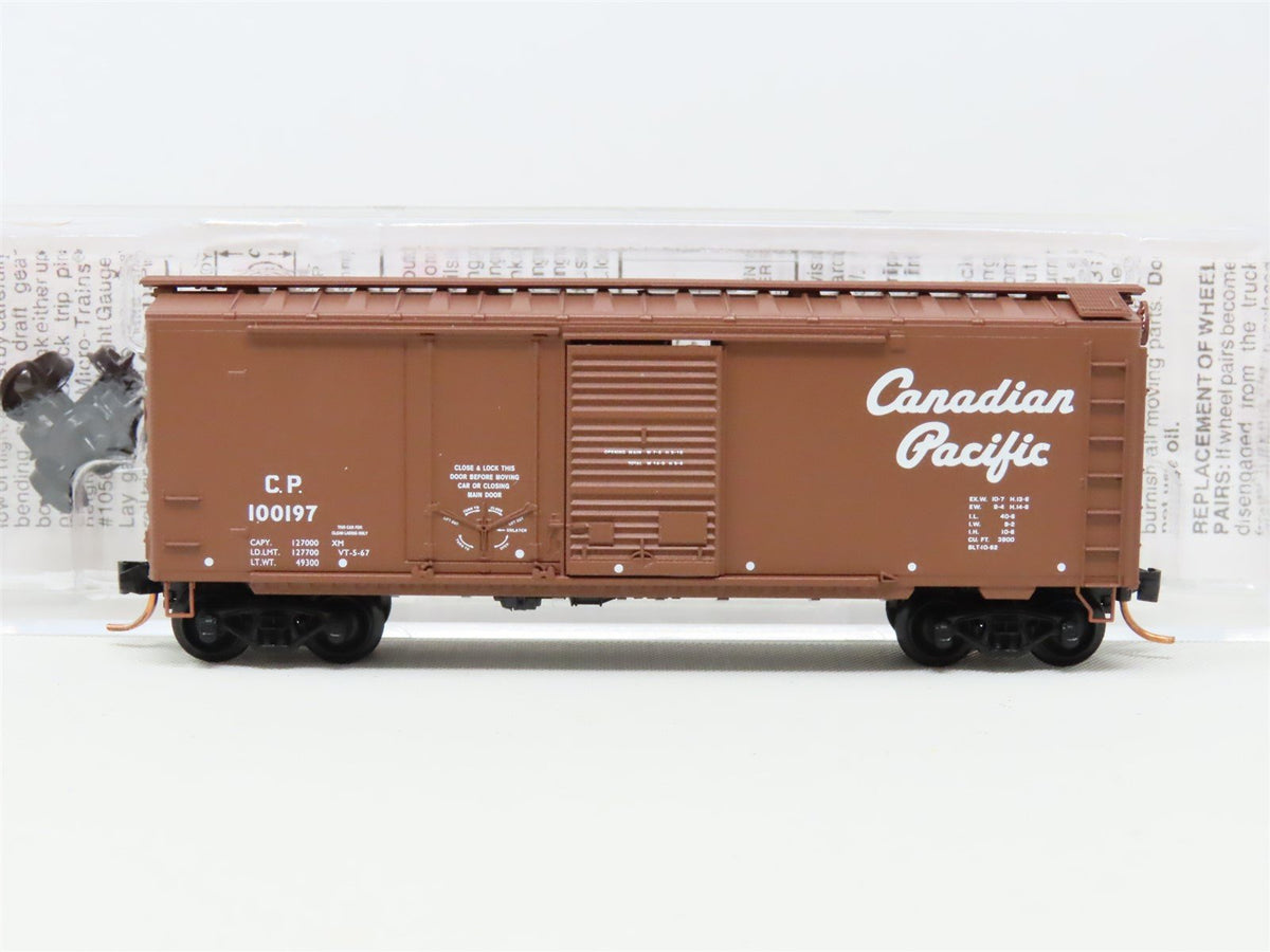 N Scale Micro-Trains MTL 22110 CP Canadian Pacific 40&#39; Box Car #100197
