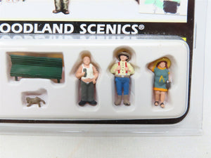 HO Scale Woodland Scenics #A1845 Full Figured Folks - 7 pc. Figure Set