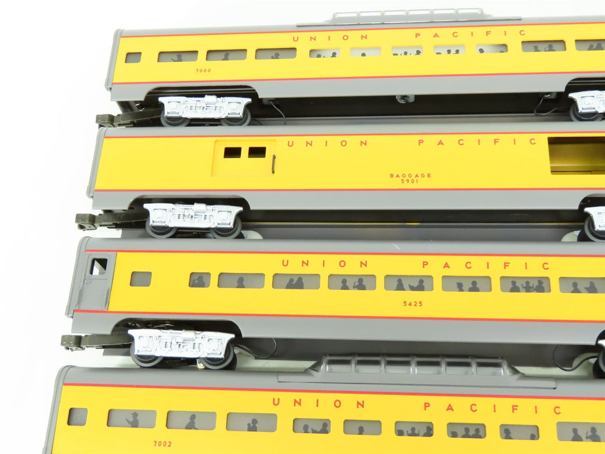 O Gauge 3-Rail MTH MT-6506 UP Union Pacific 70&#39; Aluminum Passenger 5-Car Set
