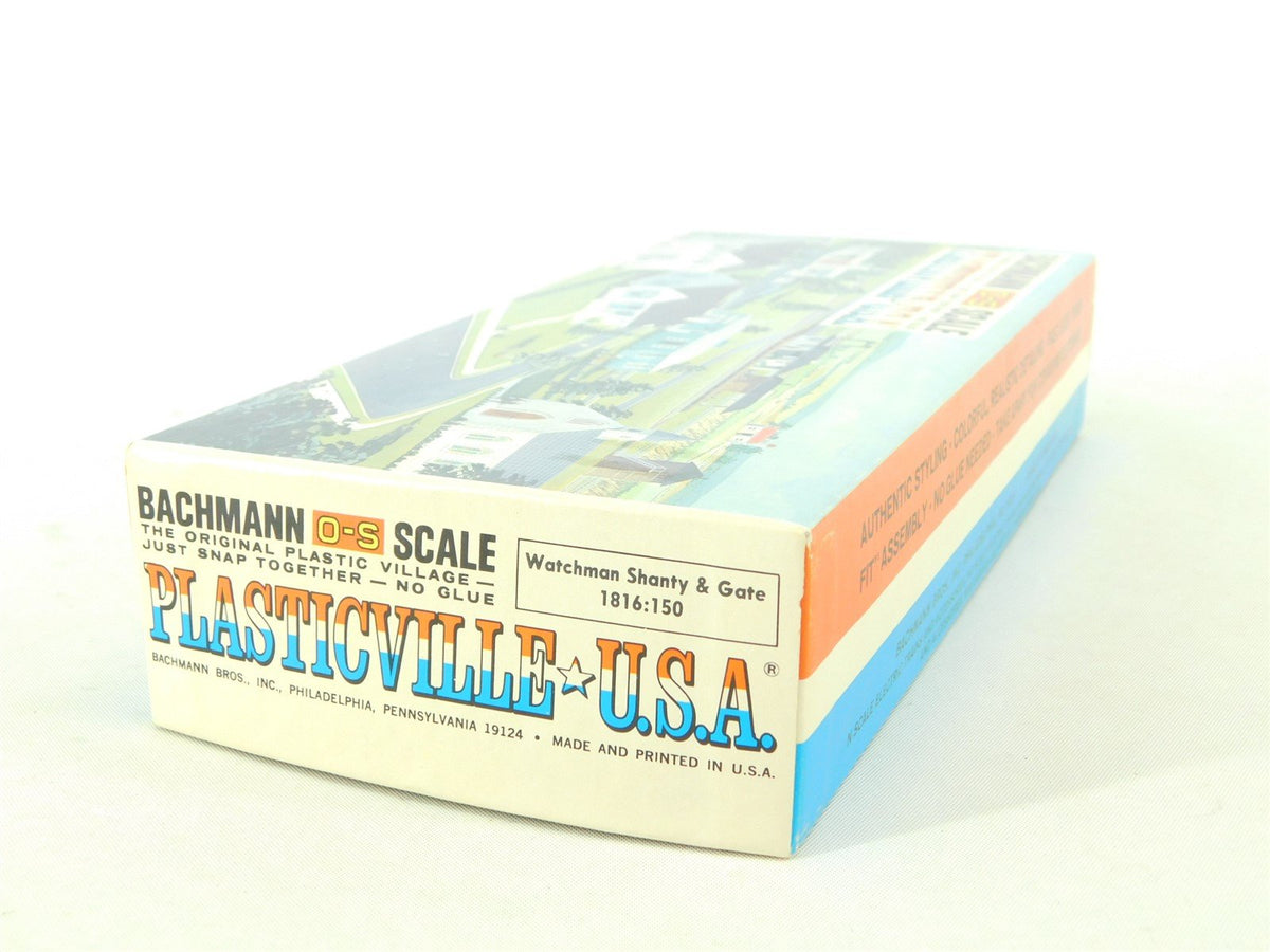 O-S Scale Bachmann Plasticville USA Kit #1816:150 Watchman Shanty &amp; Gate