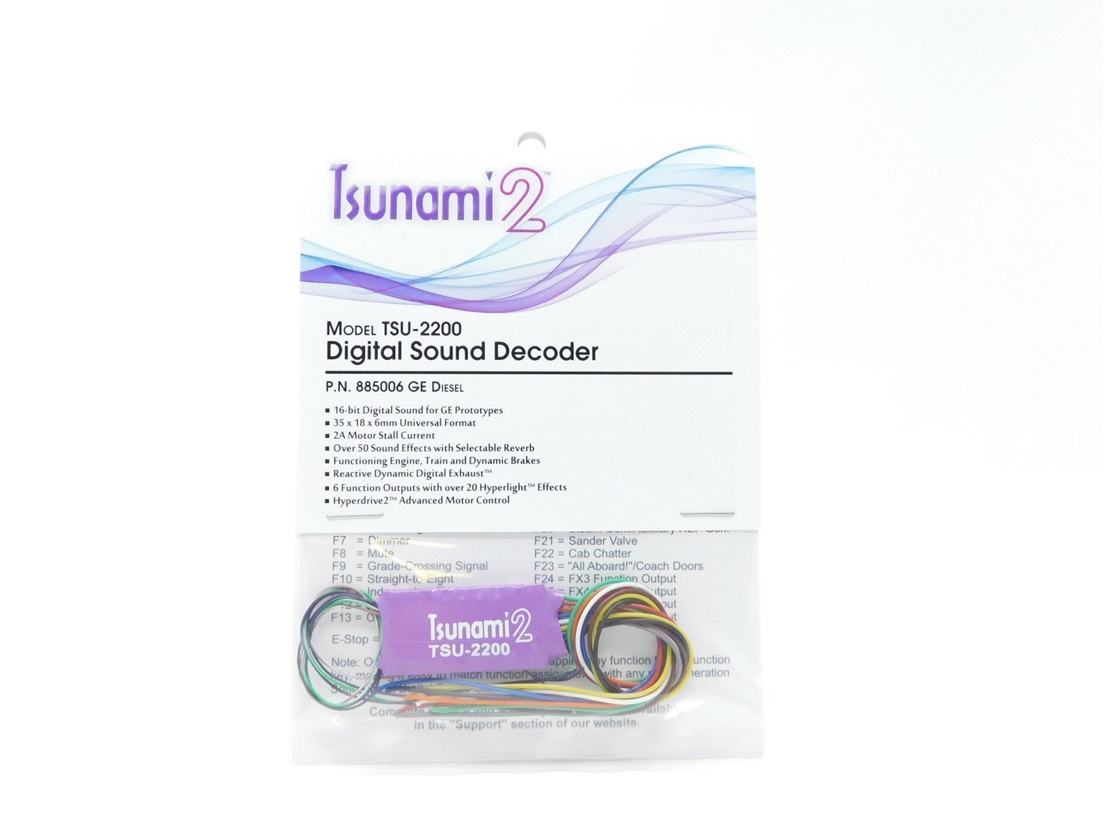 Soundtraxx Tsunami 2 TSU-2200 885006 GE Diesel DCC / SOUND Decoder