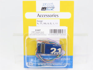 ESU LokSound 51957 21MTC adapter board for 10 Outputs Solder Contacts & Wires