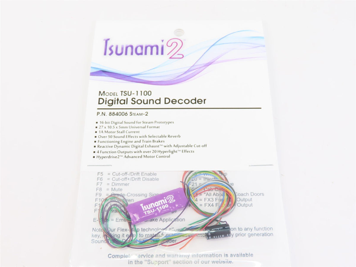 Soundtraxx Tsunami 2 TSU-1100 884006 Steam-2 1AMP DCC / SOUND Decoder