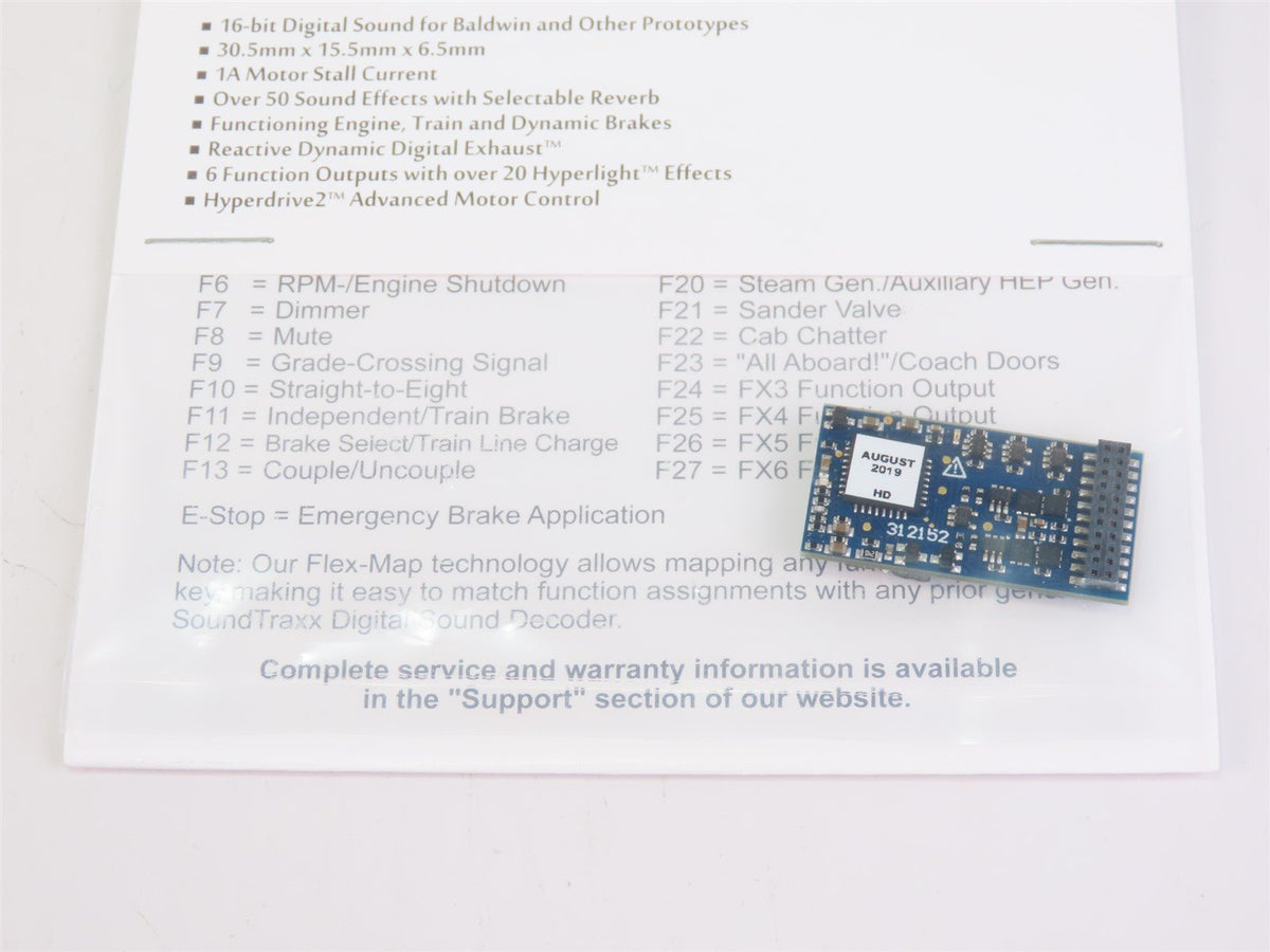 Soundtraxx Tsunami 2 TSU-21PNEM 885012 Baldwin &amp; Other 1AMP DCC / SOUND Decoder