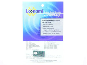Soundtraxx Econami ECO-21PNEM 882006 DCC / SOUND Decoder for Diesel