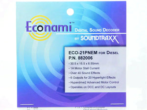 Soundtraxx Econami ECO-21PNEM 882006 DCC / SOUND Decoder for Diesel