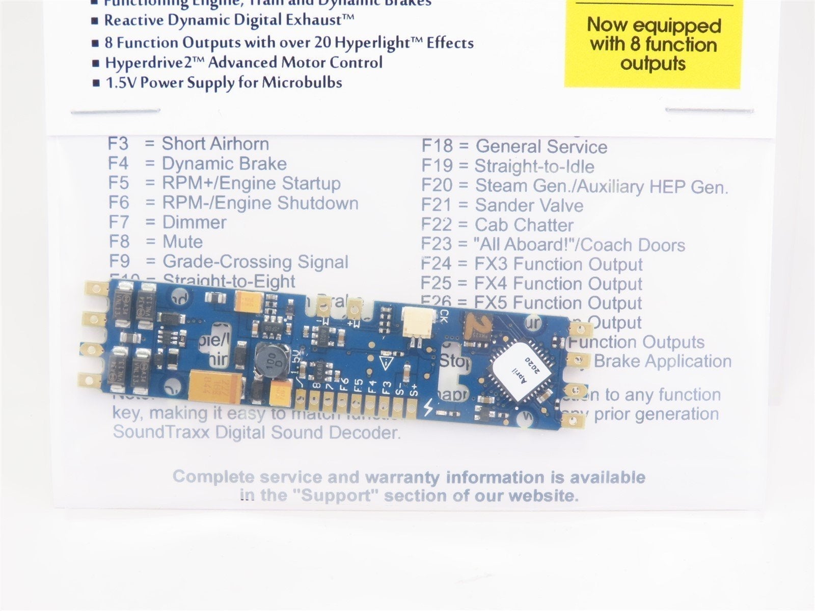 Soundtraxx Tsunami 2 TSU-PNP8 885814 GE Diesel DCC / SOUND Decoder ...
