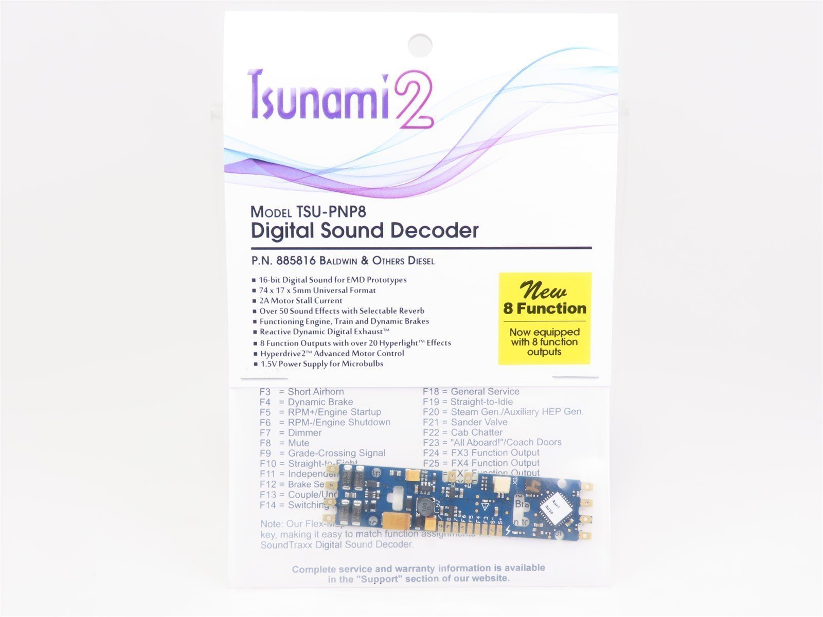 Soundtraxx Tsunami 2 TSU-PNP8 885816 Baldwin & Others Diesel DCC / SOUND Decoder