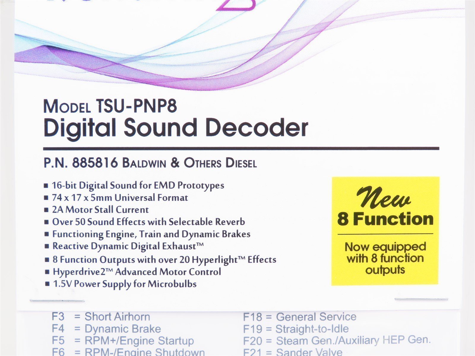 Soundtraxx Tsunami 2 TSU-PNP8 885816 Baldwin & Others Diesel DCC / SOUND Decoder