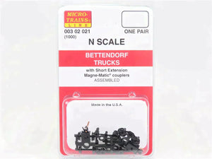 N Scale Micro-Trains MTL 00302021 (1000) Bettendorf Trucks Assembled 1 Pair