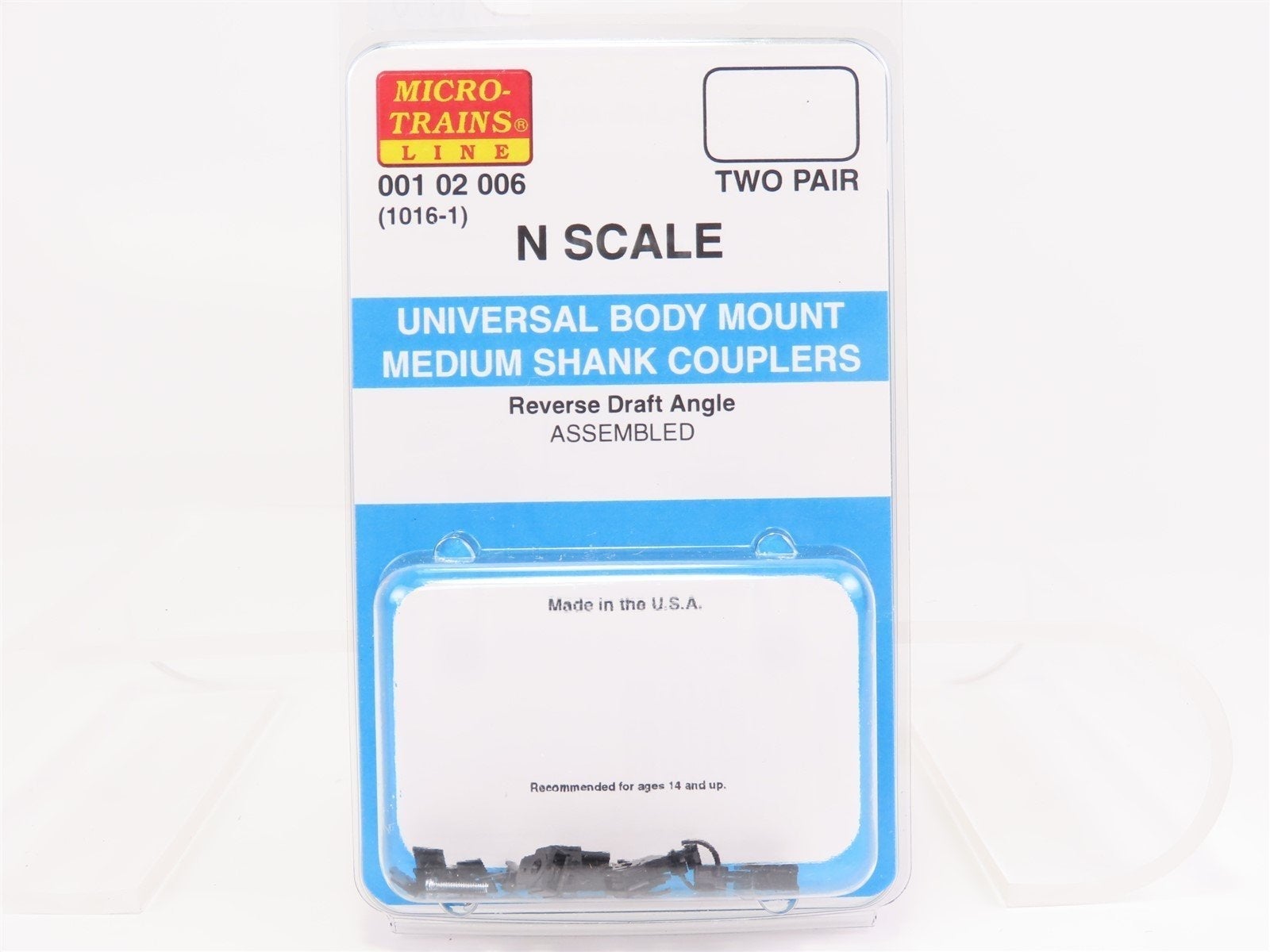 N Scale Micro-Trains MTL 00102006 Universal Body Mount Medium Shank Couplers