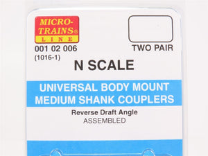 N Scale Micro-Trains MTL 00102006 Universal Body Mount Medium Shank Couplers