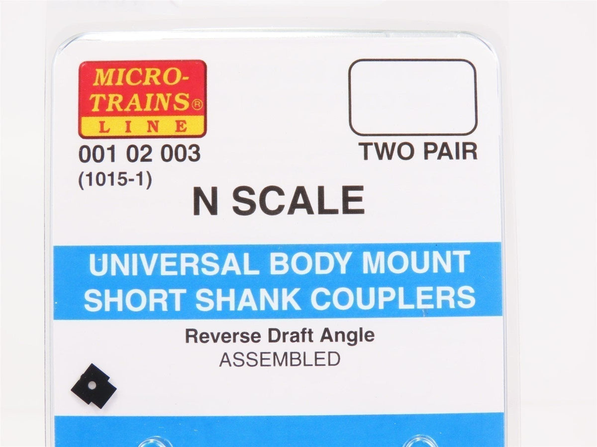 N Scale Micro-Trains MTL 00102003 Universal Body Mount Short Shank Couplers