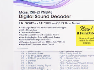 Soundtraxx Tsunami 2 885812 TSU-21PNEM8 Baldwin & Other Diesel DCC/SOUND Decoder