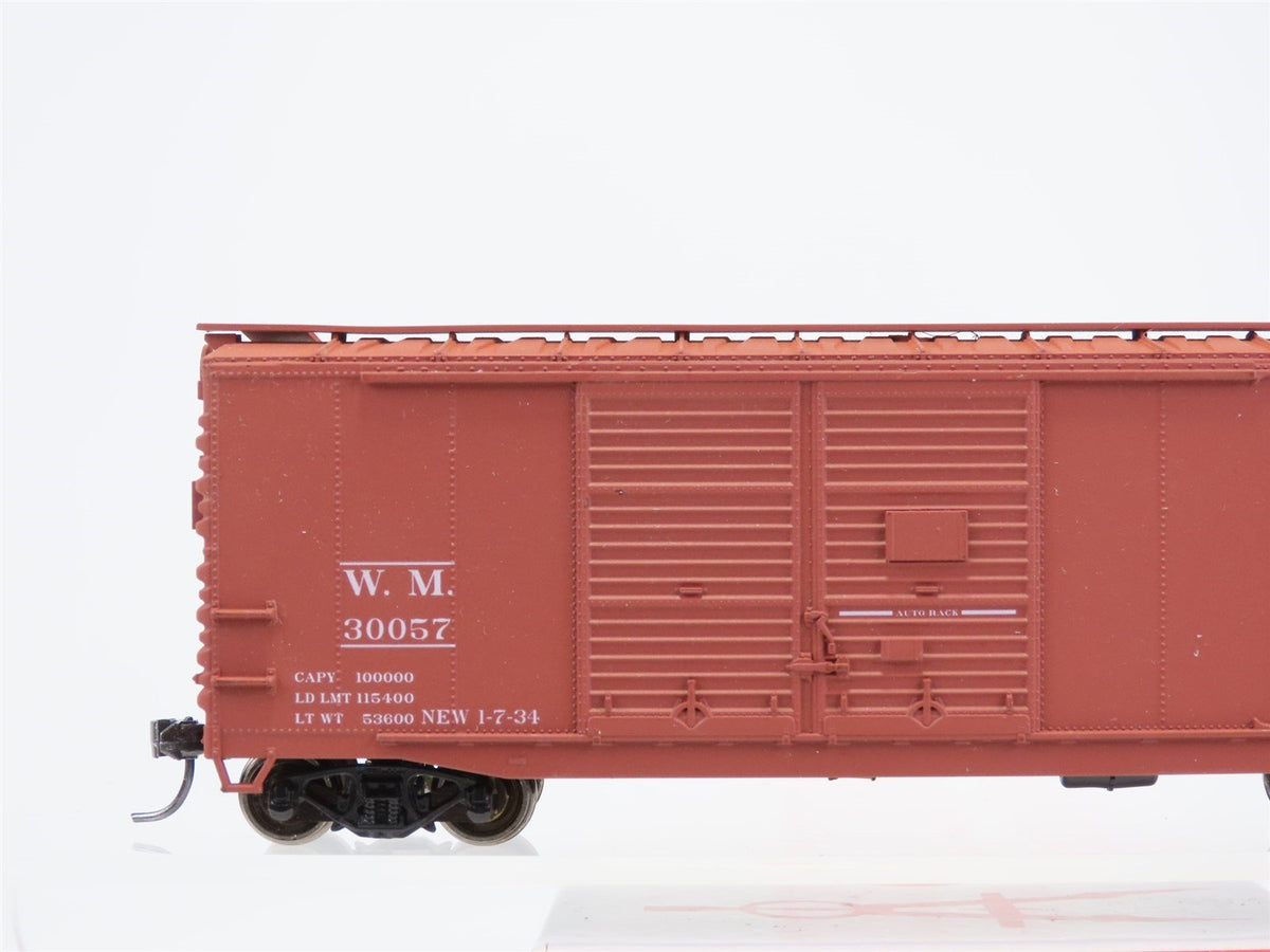 HO Accurail 3627.1 WM Western Maryland 40&#39; Box Car #30057 w/TCS DCC Couplers