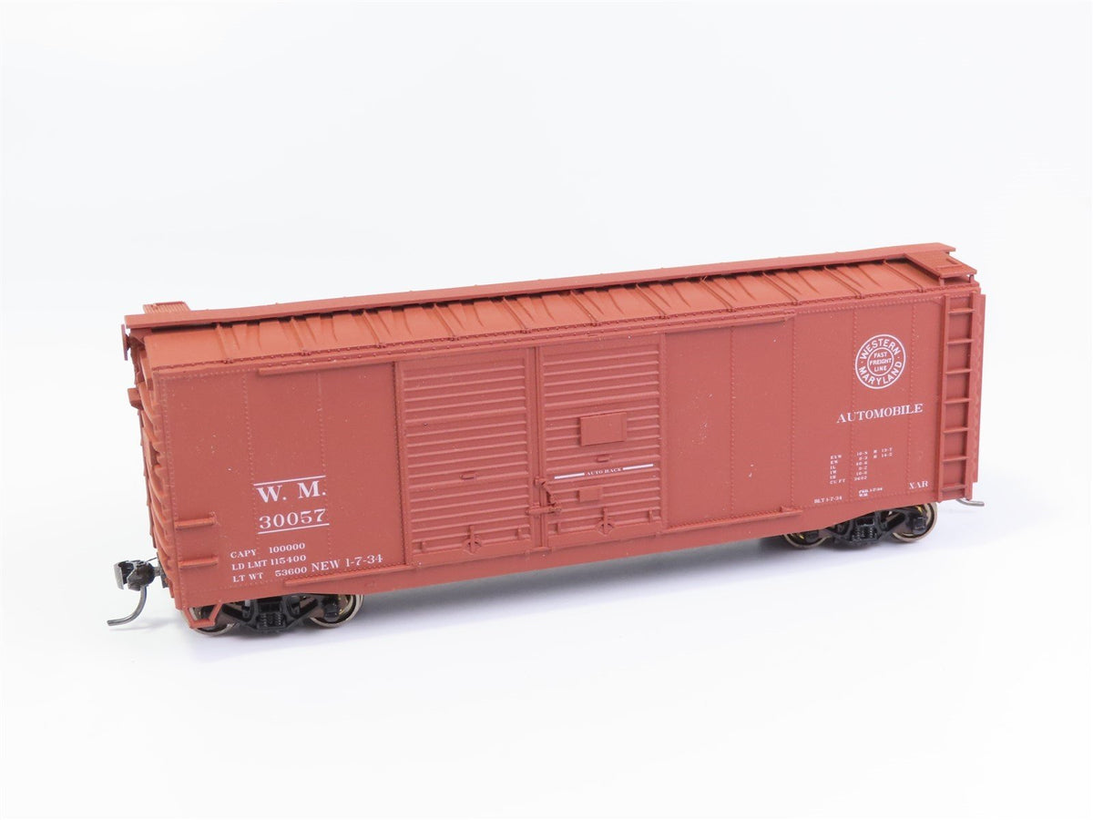 HO Accurail 3627.1 WM Western Maryland 40&#39; Box Car #30057 w/TCS DCC Couplers