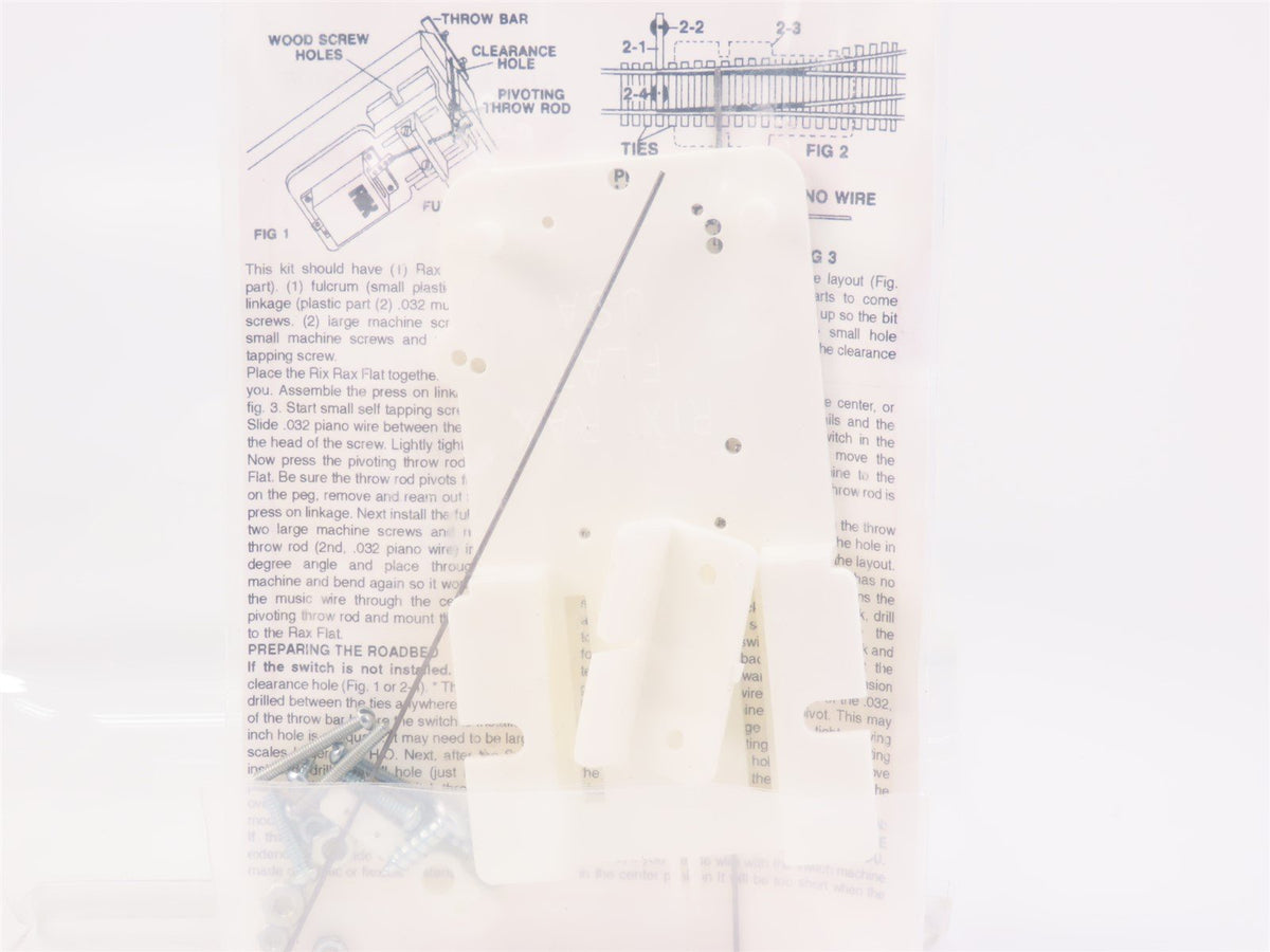 HO &amp; N Rix Rax 628-0005 Flat Under-Layout Mounting Bracket for Switch Machines