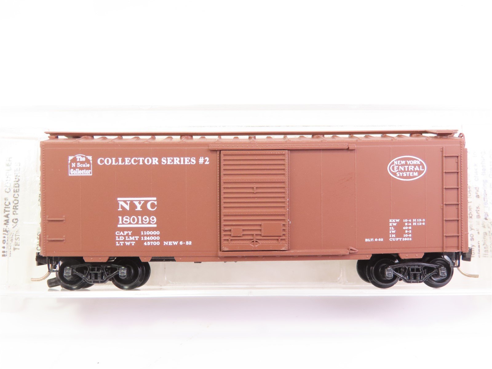 N Scale Micro-Trains MTL NSC NYC New York Central 40' Box Car #180199