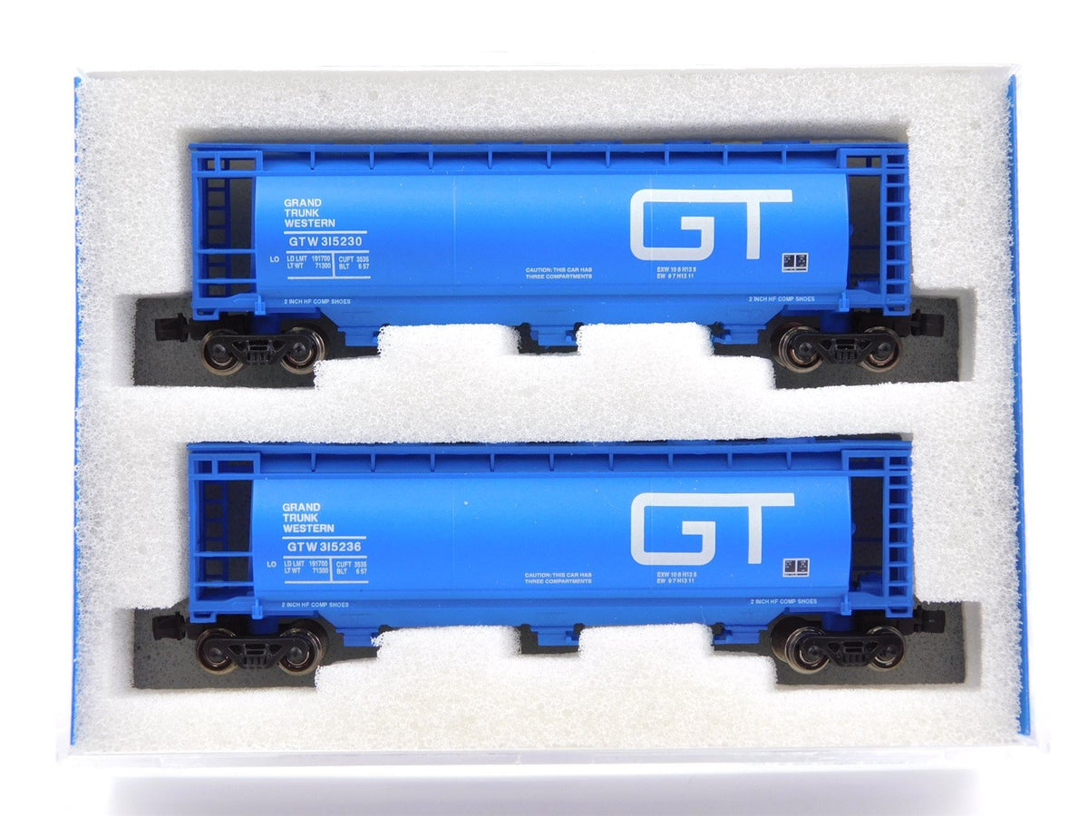 Z Full-Throttle WDW1037 GTW Grand Trunk Western 51&#39; Covered Hopper 2-Pack Set #1