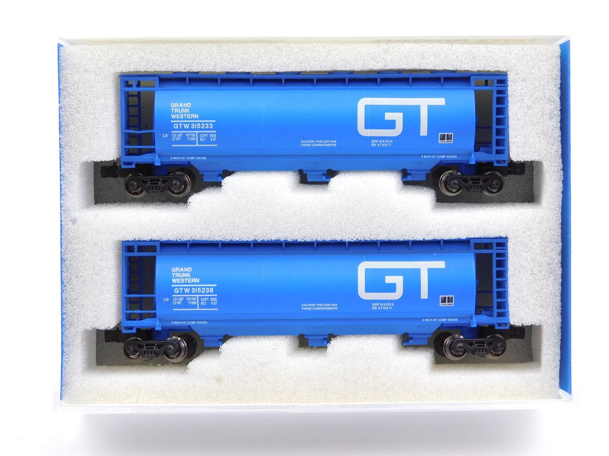 Z Full-Throttle WDW1037 GTW Grand Trunk Western 51&#39; Covered Hopper 2 Pack Set #2