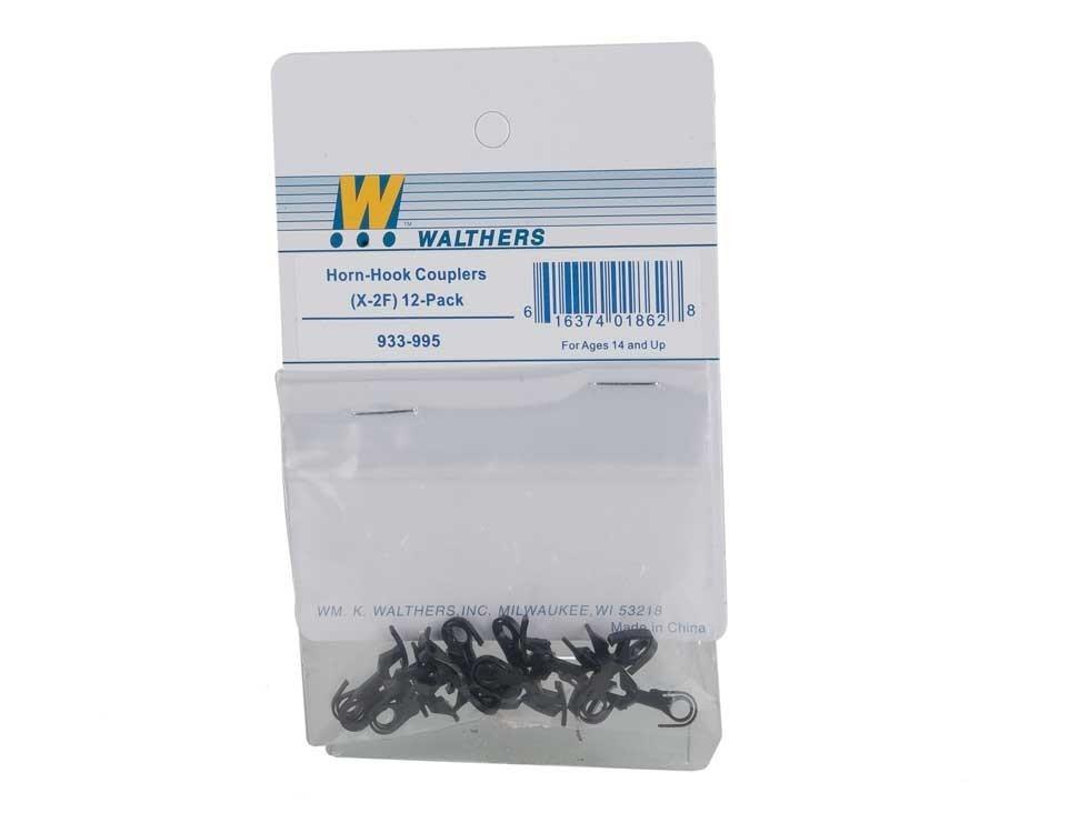 HO Scale Walthers 933-995 Hook-Horn Couplers (X-2F) 12-Pack