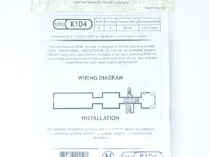 TCS 1293 K1D4 4-Function N Scale DCC Drop-in Decoder for Kato & Athearn Diesel