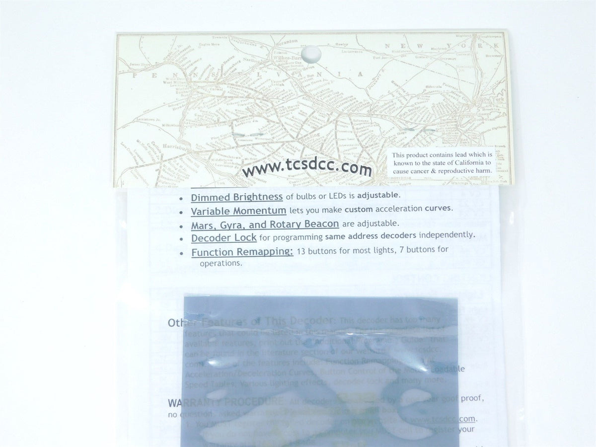 TCS 1286 CN-GP 3-Function N Scale DCC Drop-in Decoder: Atlas, Kato &amp; Life Like