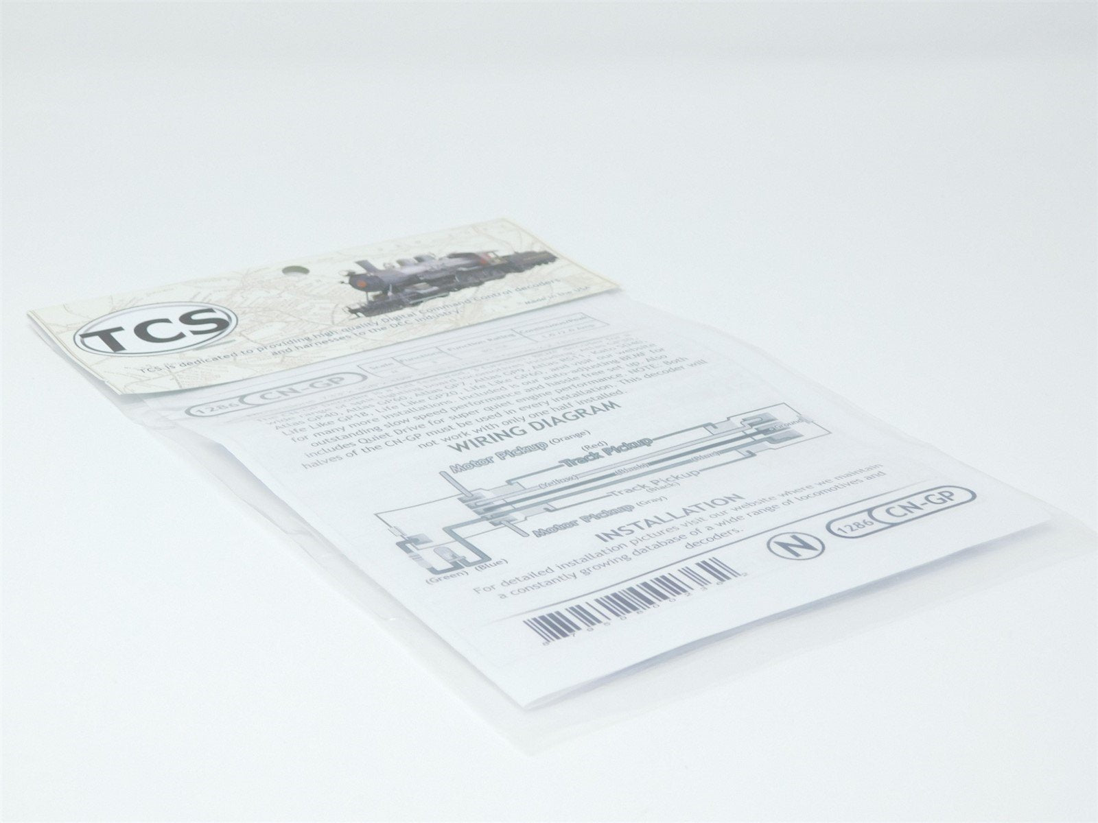 TCS 1286 CN-GP 3-Function N Scale DCC Drop-in Decoder: Atlas, Kato & Life Like