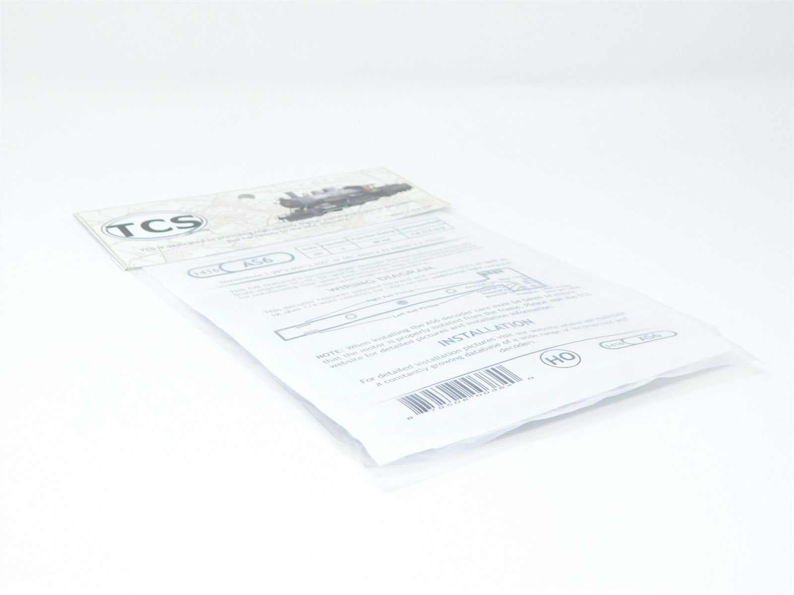 TCS 1416 AS6 6-Function HO Scale DCC Drop-in Decoder: Atlas S1, S2, S3 & S4