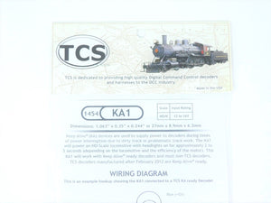 TCS 1454 KA1 DCC Keep-Alive: Interruption Power for HO & N Scale Locomotives