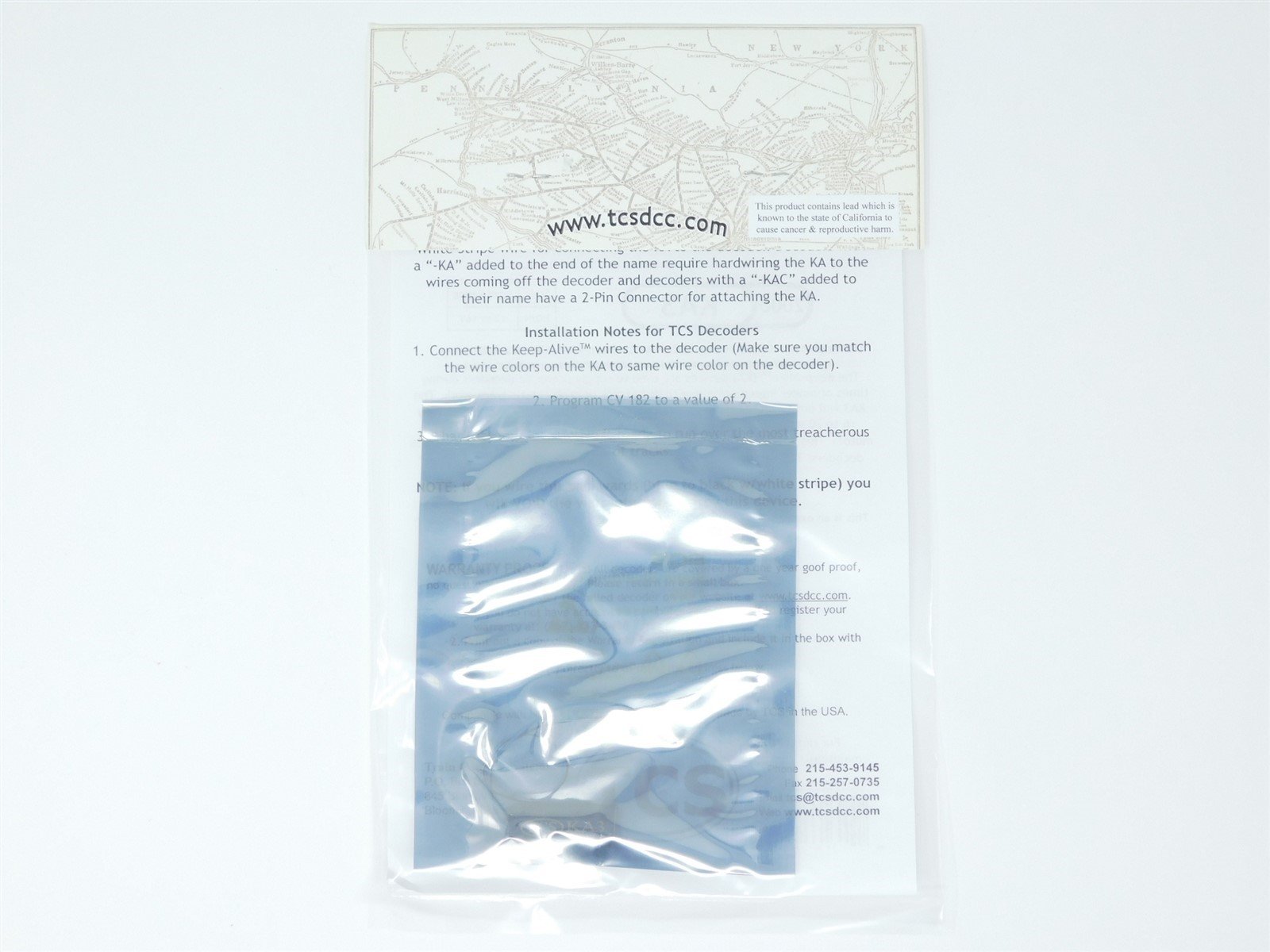 TCS 2000 KA3 DCC Keep-Alive: Interruption Power for HO Scale Locomotives