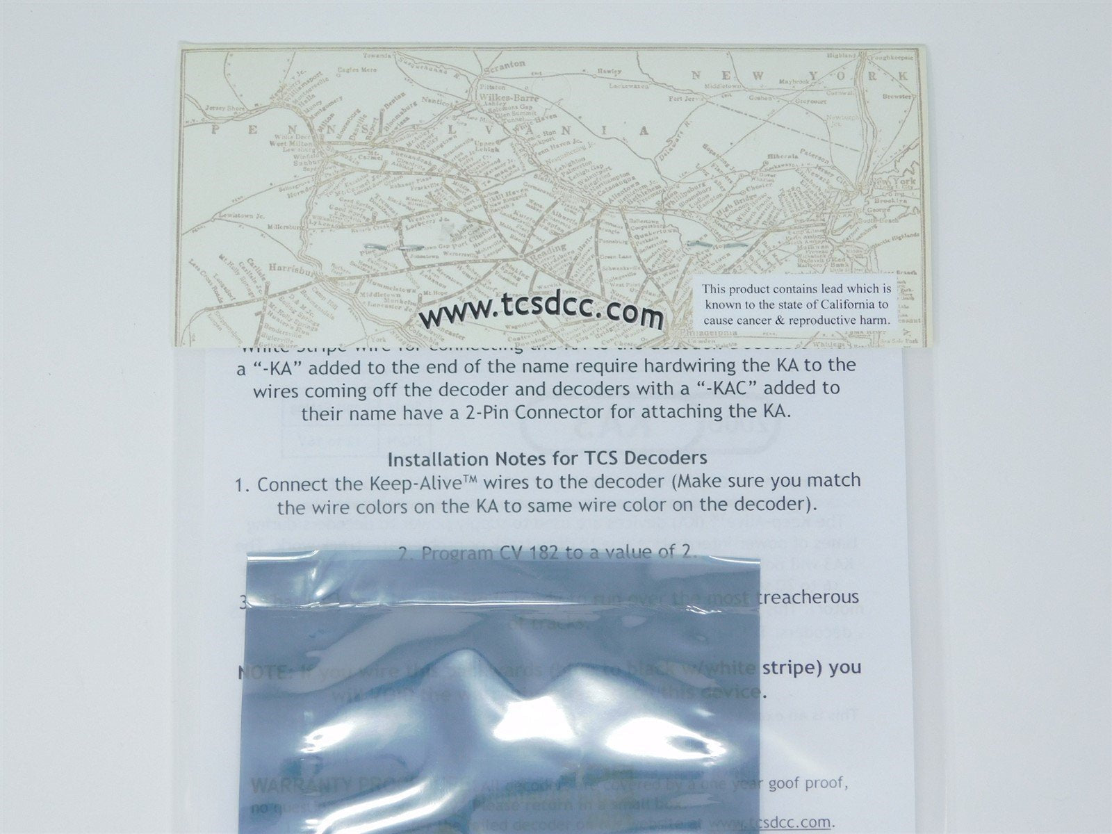 TCS 2000 KA3 DCC Keep-Alive: Interruption Power for HO Scale Locomotives