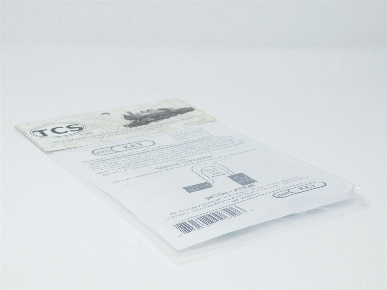 TCS 2000 KA3 DCC Keep-Alive: Interruption Power for HO Scale Locomotives