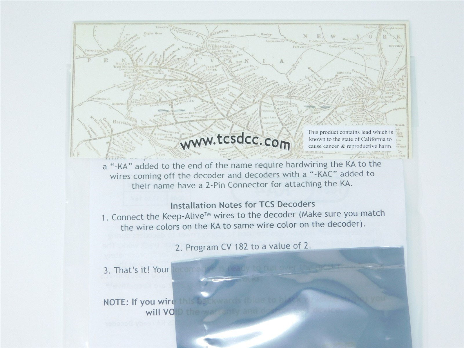 TCS 1668 KA4 DCC Keep-Alive: Interruption Power for HO Scale Locomotives