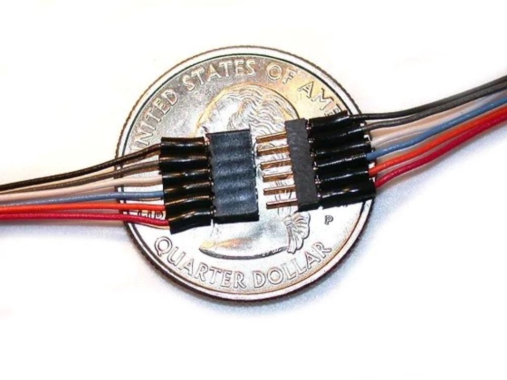 TCS 1336 6-Pin Mini Connector Wire Harness for DCC Train Control Systems