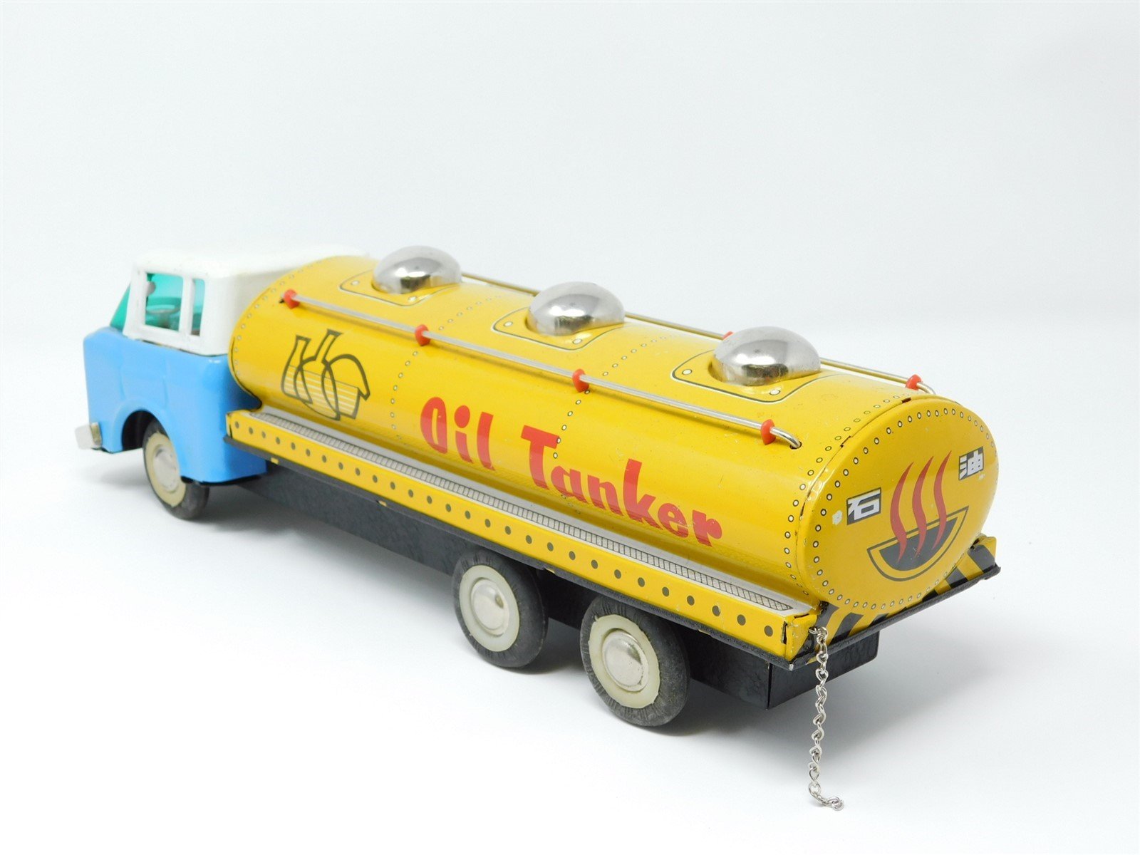 Vintage Camion De Petrol MF-201 Tin Plate Friction Oil Tanker Truck