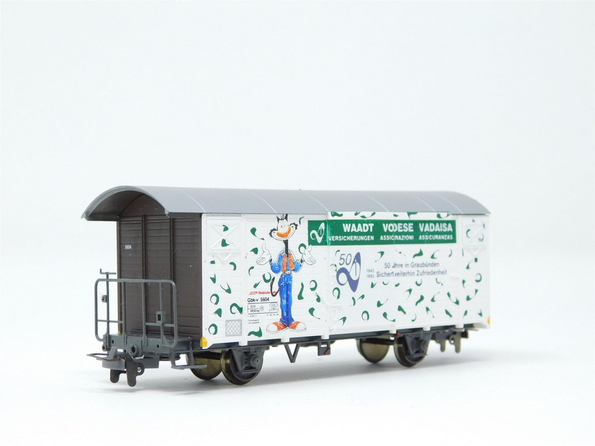 HOm Scale BEMO 2282 134 Werbewagen &quot;Waadt&quot; Gbk-v 5604 RhB Freight Car