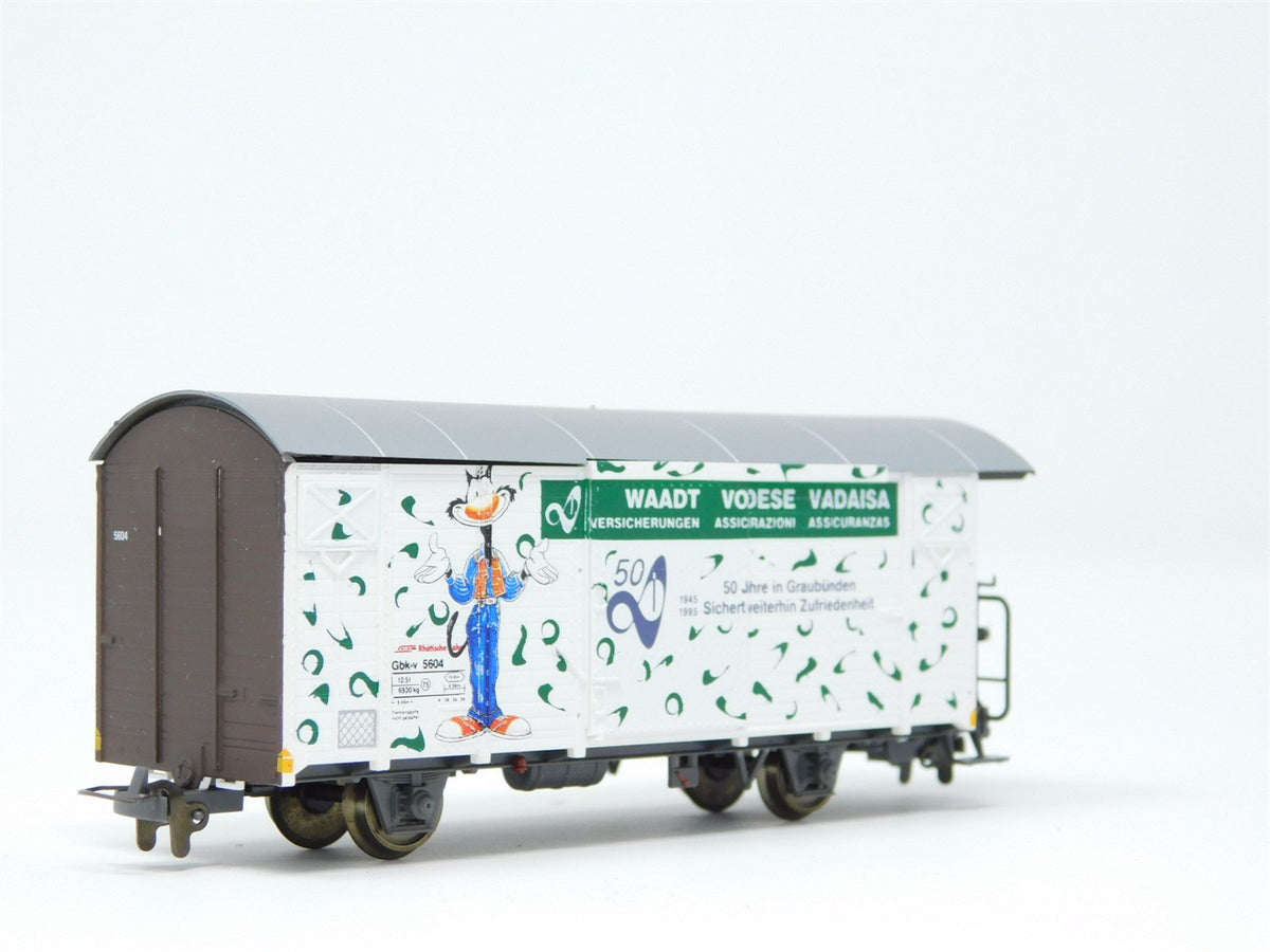 HOm Scale BEMO 2282 134 Werbewagen &quot;Waadt&quot; Gbk-v 5604 RhB Freight Car